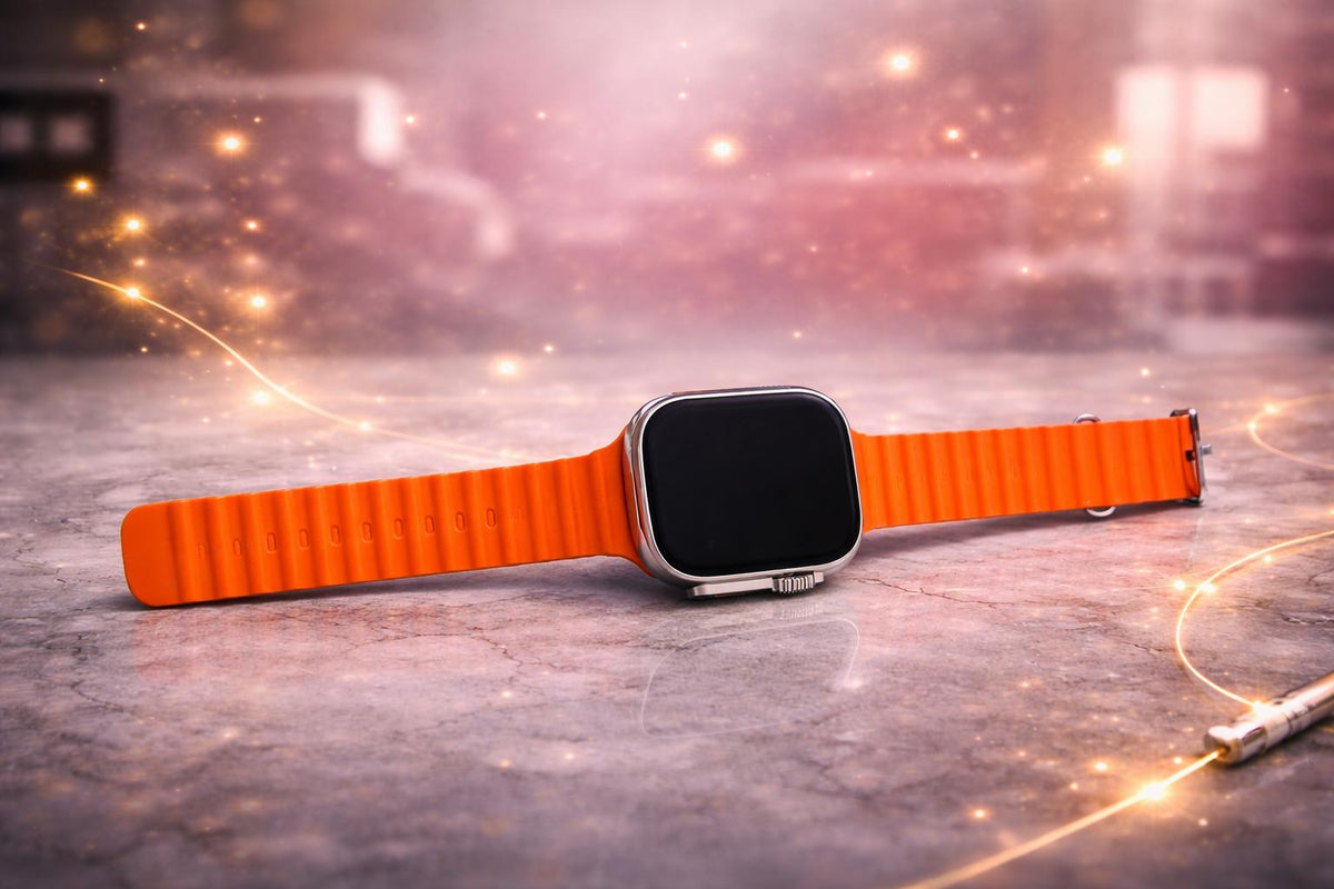 Montre connectée P9 ULTRA 2 avec bracelet orange