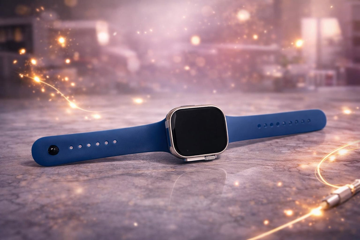 Montre connectée P9 ULTRA 2 avec bracelet bleu