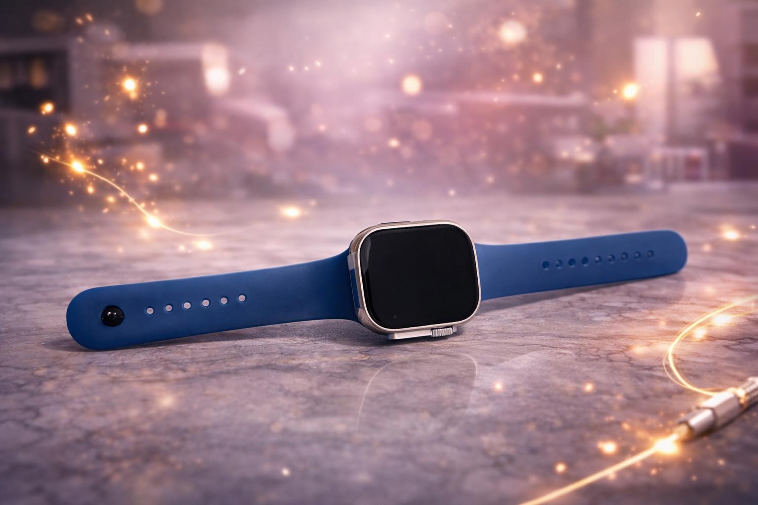 Montre connectée P9 ULTRA 2 avec bracelet bleu