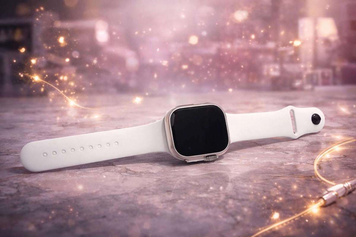 Montre connectée P9 ULTRA 2 avec bracelet blanc